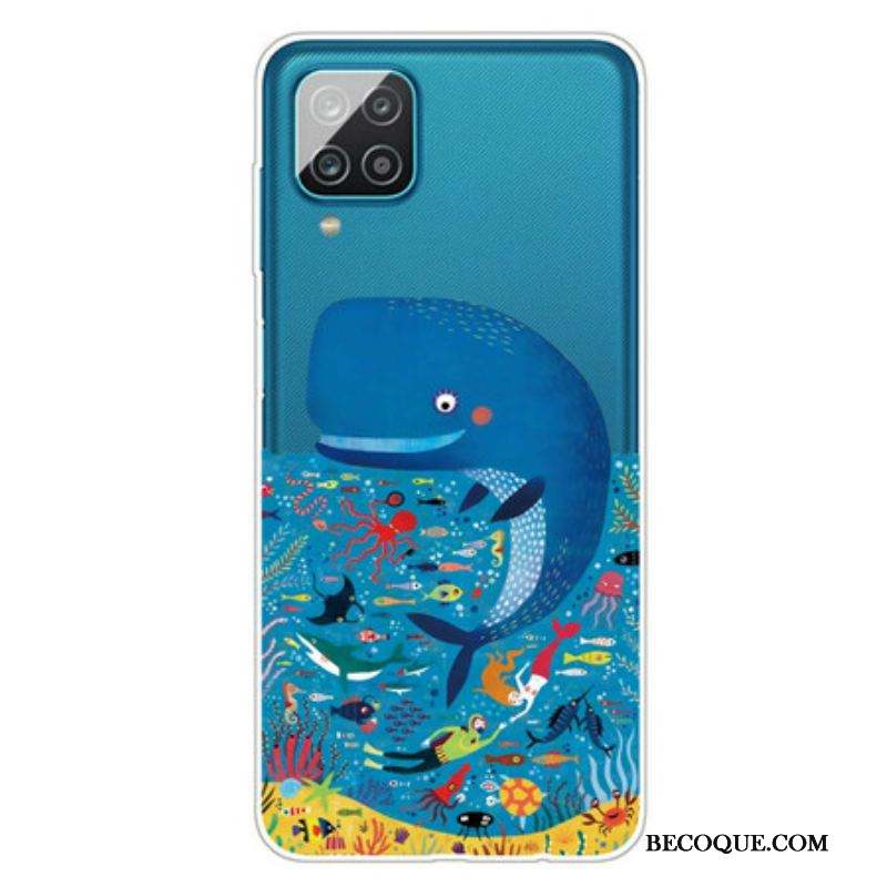 Coque Samsung Galaxy A12 / M12 Monde Marin