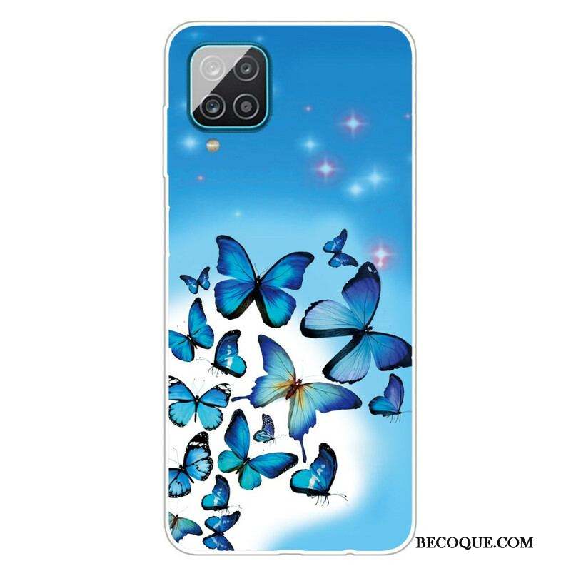 Coque Samsung Galaxy A12 / M12 Papillons Papillons