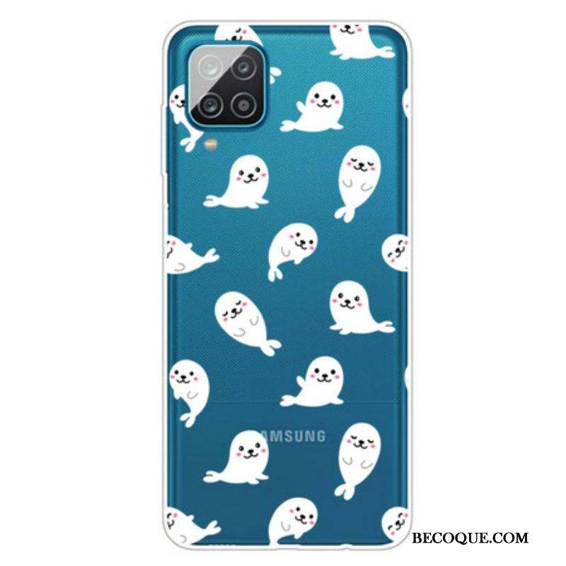 Coque Samsung Galaxy A12 / M12 Top Lions des Mers