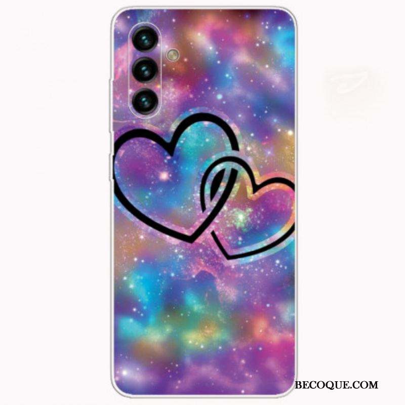 Coque Samsung Galaxy A13 5G / A04S Coeurs Enchaînés