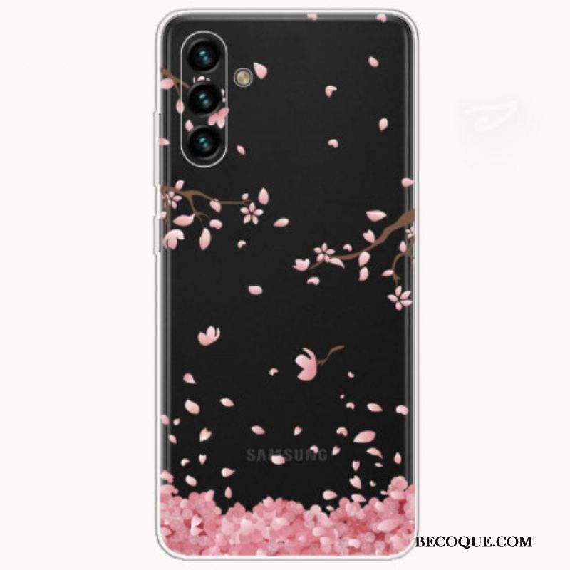 Coque Samsung Galaxy A13 5G / A04s Branches à Fleurs