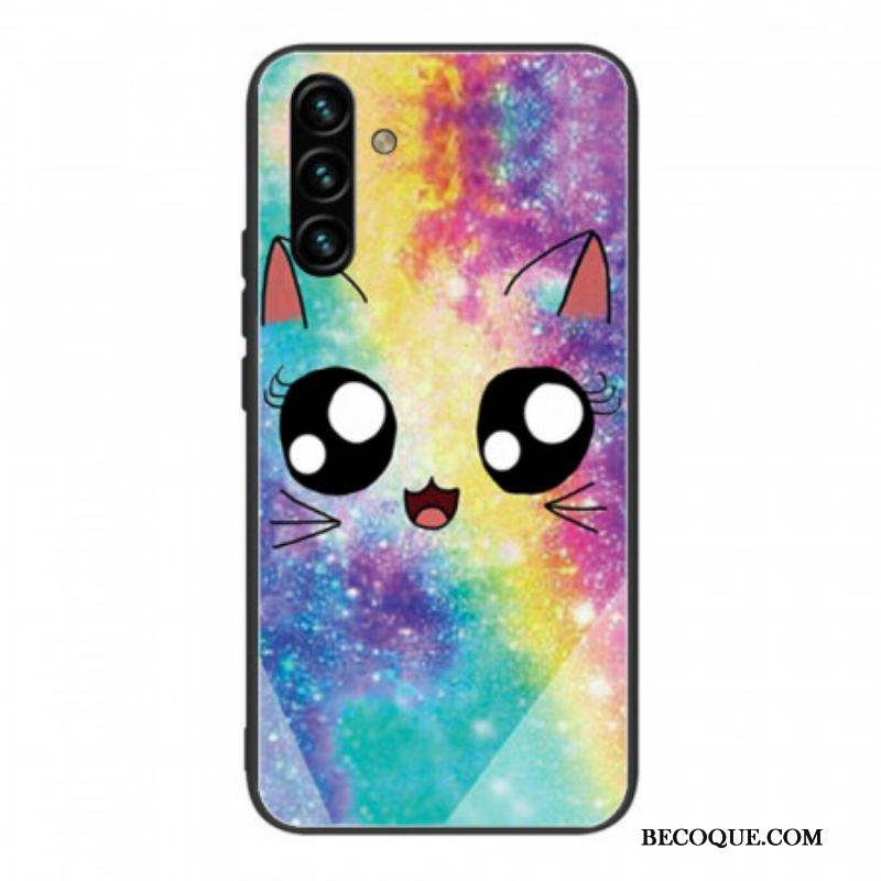 Coque Samsung Galaxy A13 5G / A04s Verre Trempé Chat