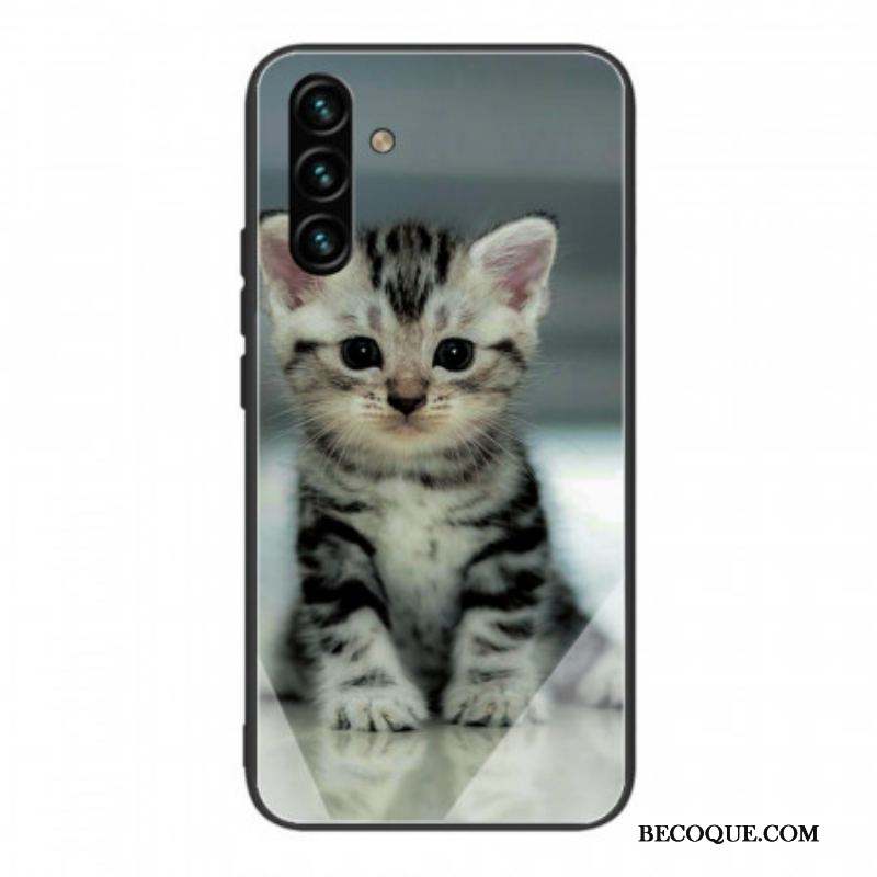 Coque Samsung Galaxy A13 5G / A04s Verre Trempé Chaton