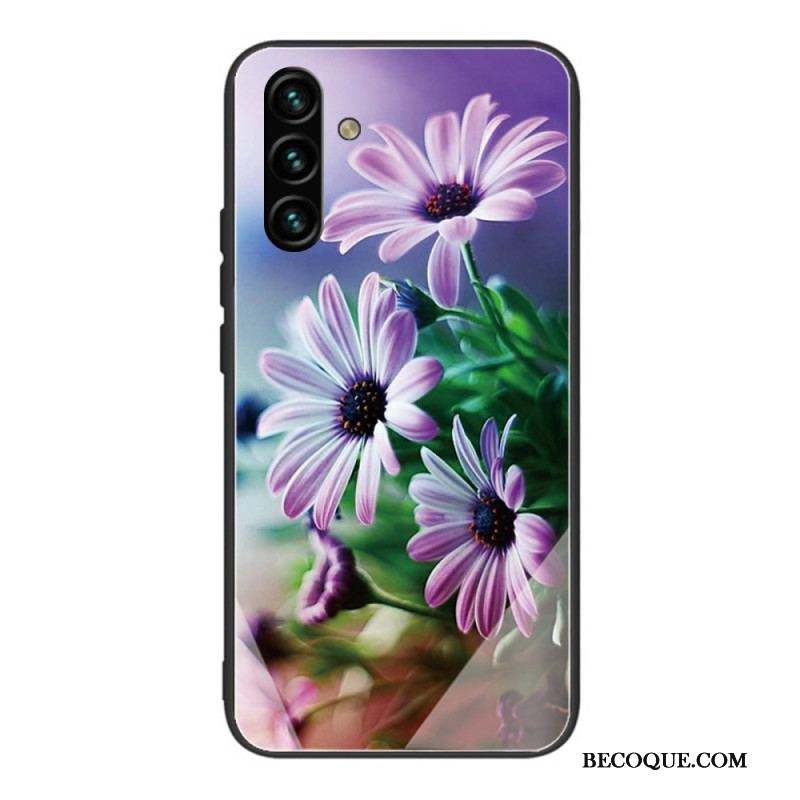 Coque Samsung Galaxy A13 5G / A04s Verre Trempé Fleurs