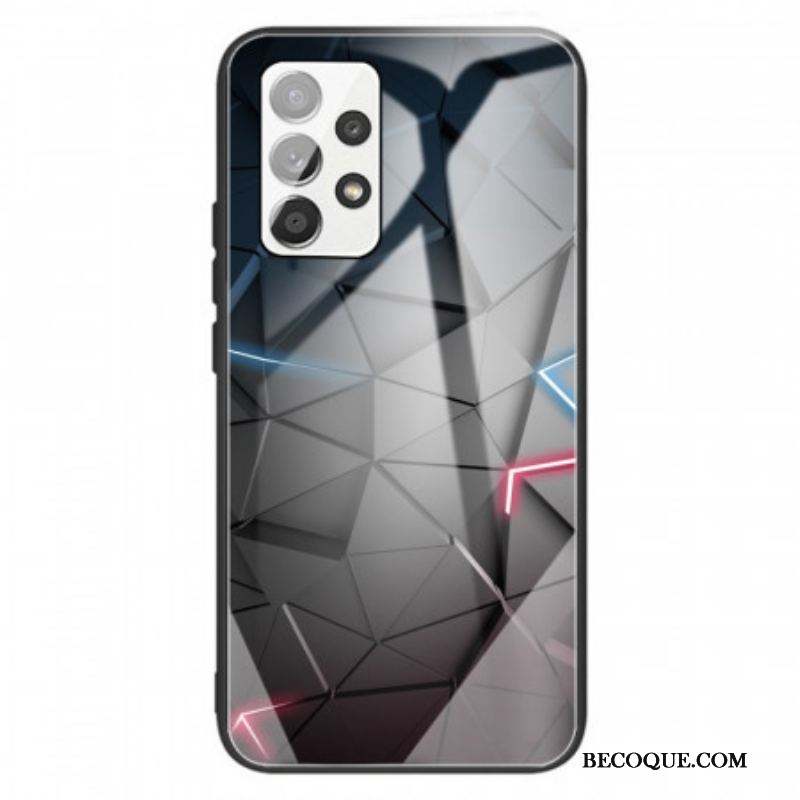 Coque Samsung Galaxy A13 Verre Trempé Géométrie