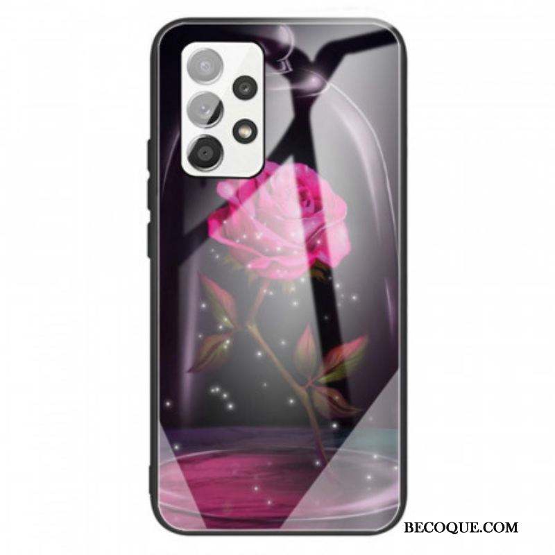 Coque Samsung Galaxy A13 Verre Trempé Rose Magique