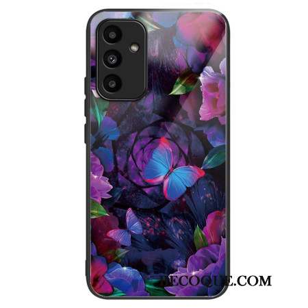 Coque Samsung Galaxy A15 5G / A15 Verre Trempé Papillons Colorés