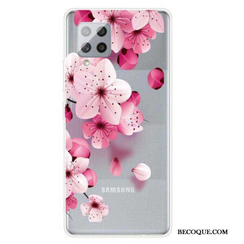 Coque Samsung Galaxy A42 5G Petites Fleurs Roses