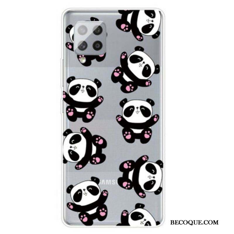 Coque Samsung Galaxy A42 5G Top Pandas Fun