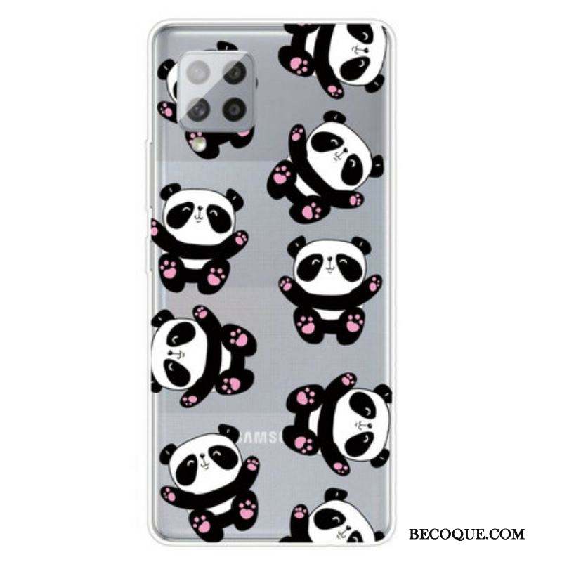 Coque Samsung Galaxy A42 5G Top Pandas Fun