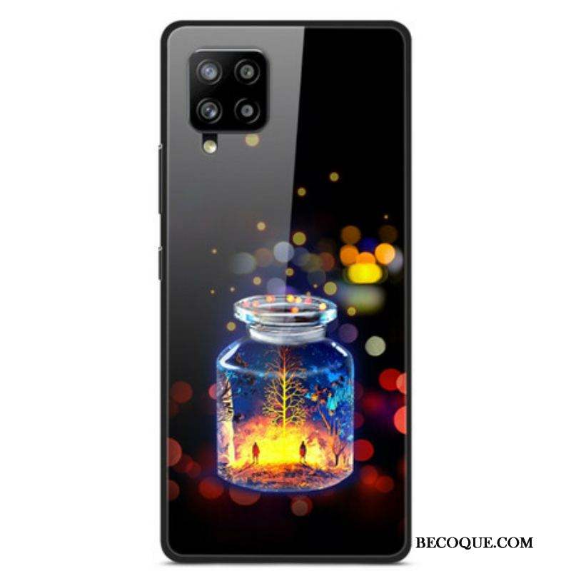 Coque Samsung Galaxy A42 5G Verre Trempé Bouteille de Souhaits