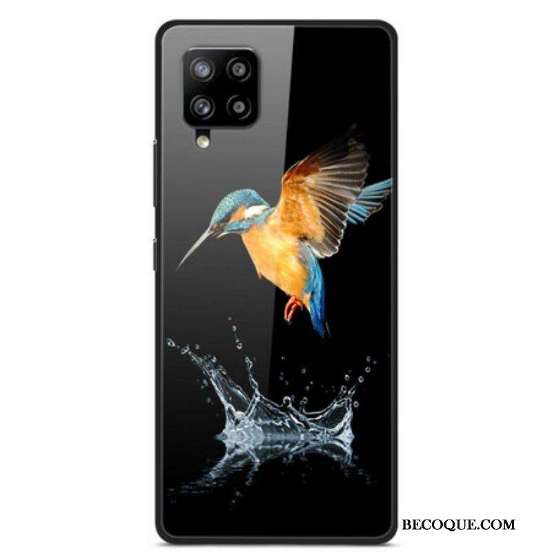 Coque Samsung Galaxy A42 5G Verre Trempé Oiseau Couronne