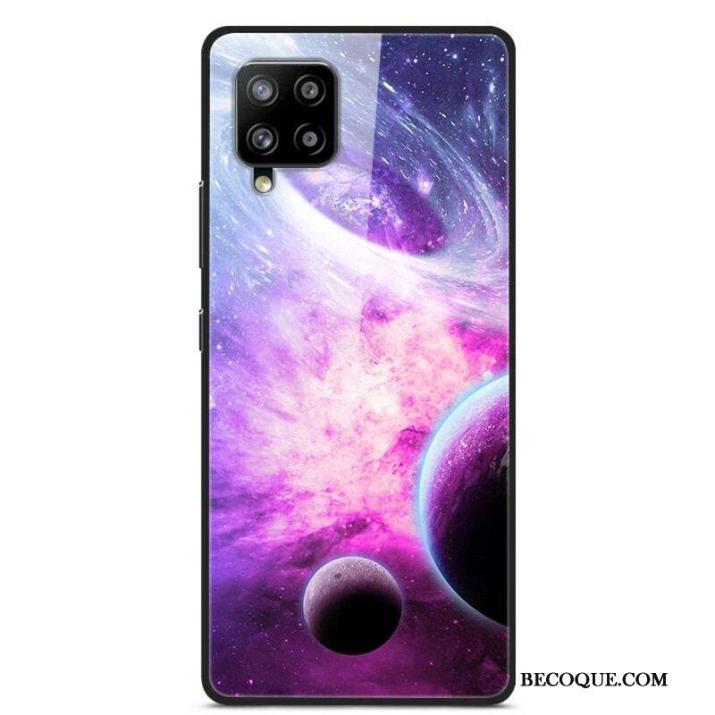 Coque Samsung Galaxy A42 5G Verre et Silicone Planètes en feu