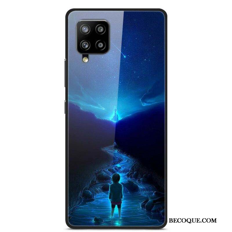 Coque Samsung Galaxy A42 5G Verre et Silicone Rêves de Planètes