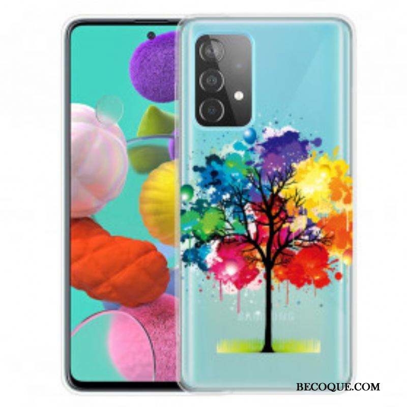 Coque Samsung Galaxy A52 4G / A52 5G / A52s 5G Arbre Aquarelle