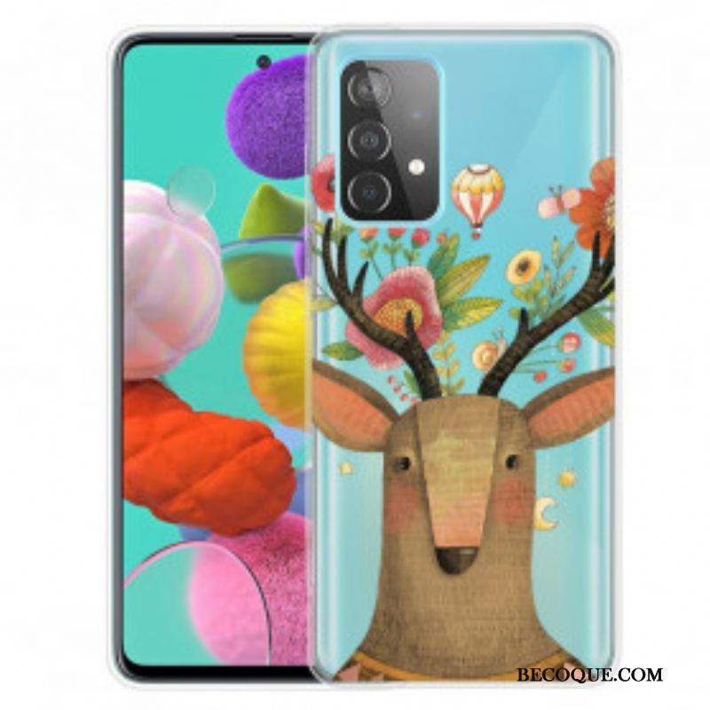 Coque Samsung Galaxy A52 4G / A52 5G / A52s 5G Cerf Tribal