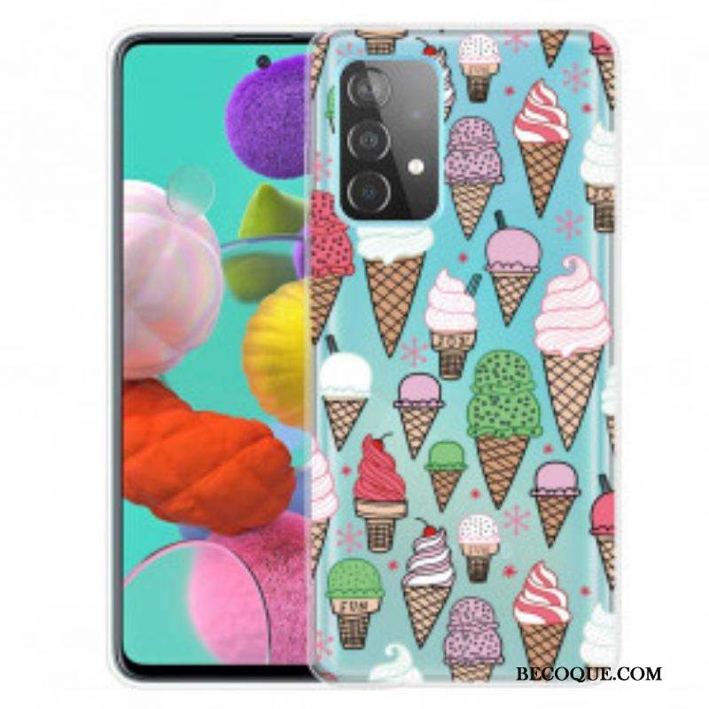 Coque Samsung Galaxy A52 4G / A52 5G / A52s 5G Glaces à la Crème