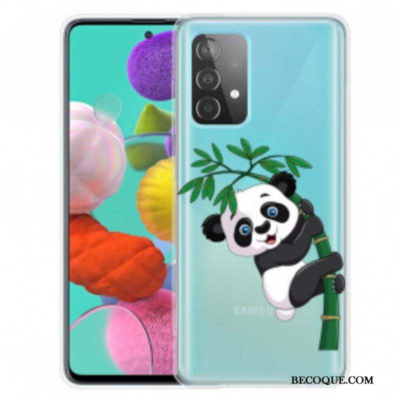 Coque Samsung Galaxy A52 4G / A52 5G / A52s 5G Panda Sur Le Bambou