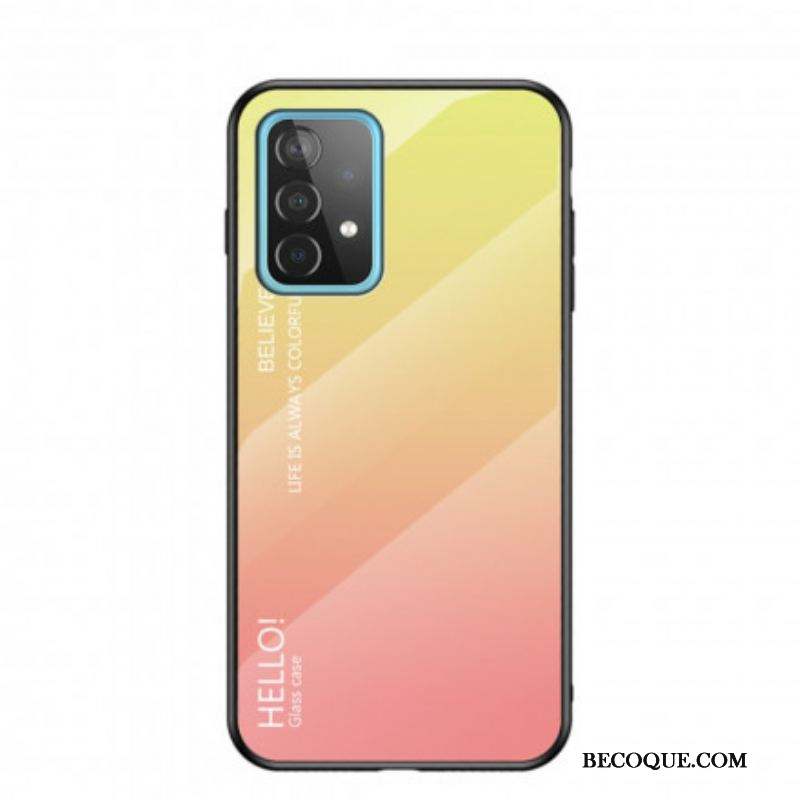 Coque Samsung Galaxy A52 4G / A52 5G / A52s 5G Verre Trempé Hello