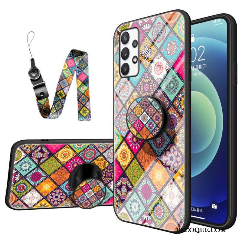 Coque Samsung Galaxy A53 5G Support Magnétique Patchwork