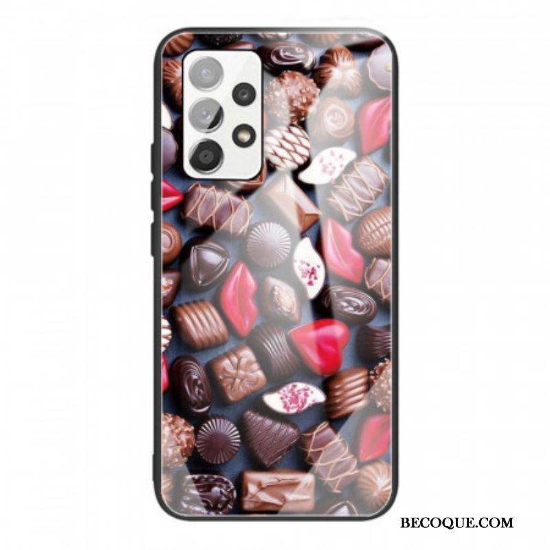 Coque Samsung Galaxy A53 5G Verre Trempé Chocolats