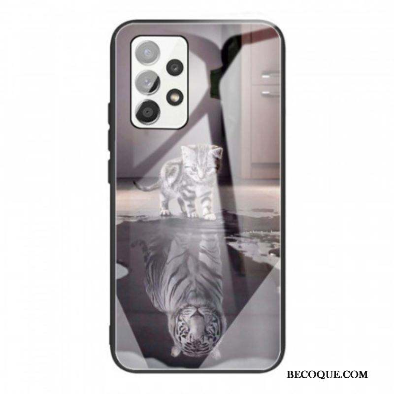 Coque Samsung Galaxy A53 5G Verre Trempé Ernest le Tigre