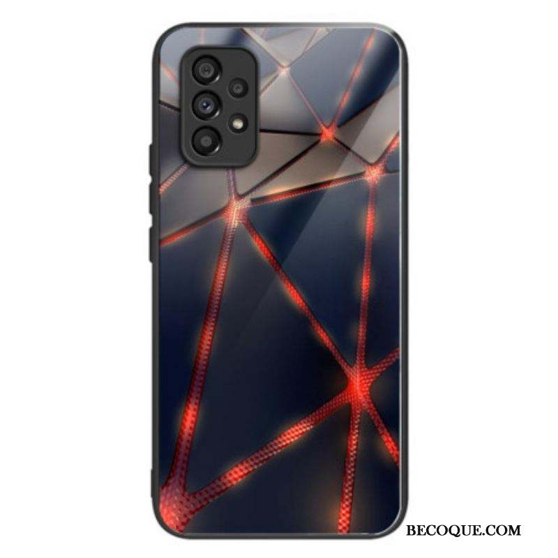 Coque Samsung Galaxy A53 5G Verre Trempé Lignes Rouges