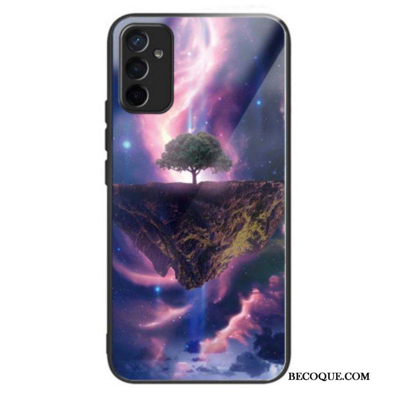 Coque Samsung Galaxy M13 Verre Trempé Arbre Futuriste