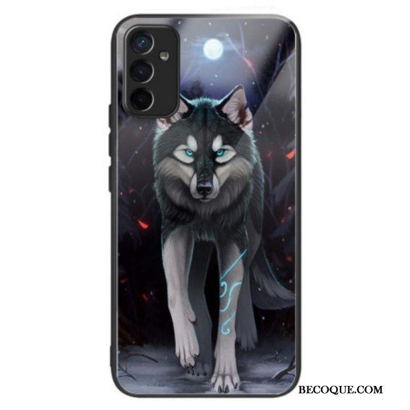 Coque Samsung Galaxy M13 Verre Trempé Loup