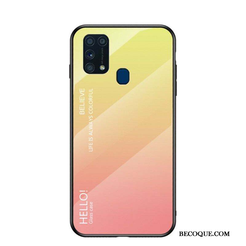 Coque Samsung Galaxy M31 Verre Trempé Hello