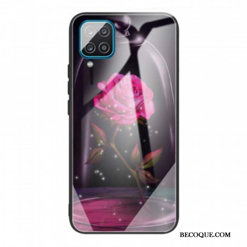 Coque Samsung Galaxy M32 Verre Trempé Rose Magique