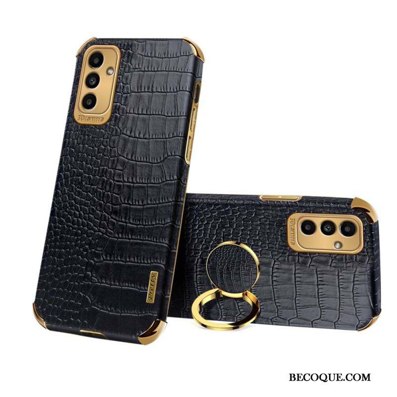 Coque Samsung Galaxy M52 5G Anneau Crocodile