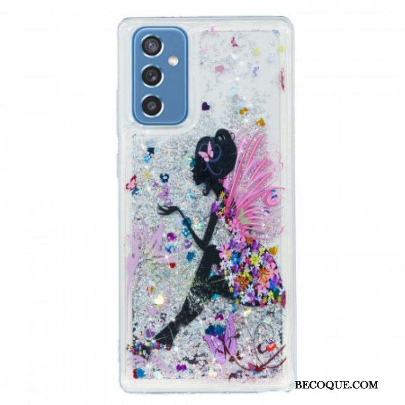 Coque Samsung Galaxy M52 5G Princesse Paillettes