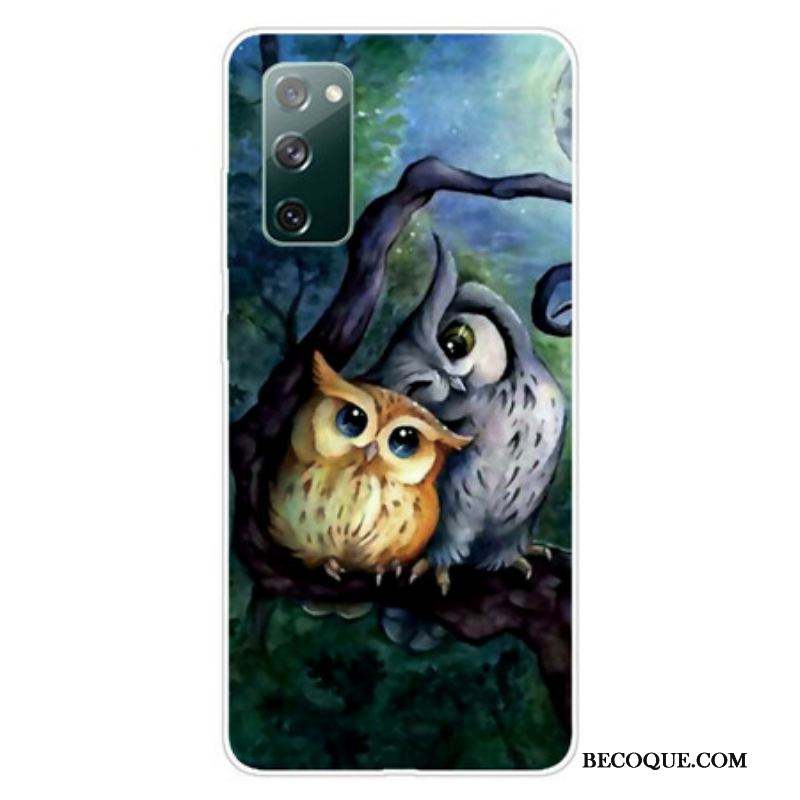 Coque Samsung Galaxy S20 FE Peinture Hiboux