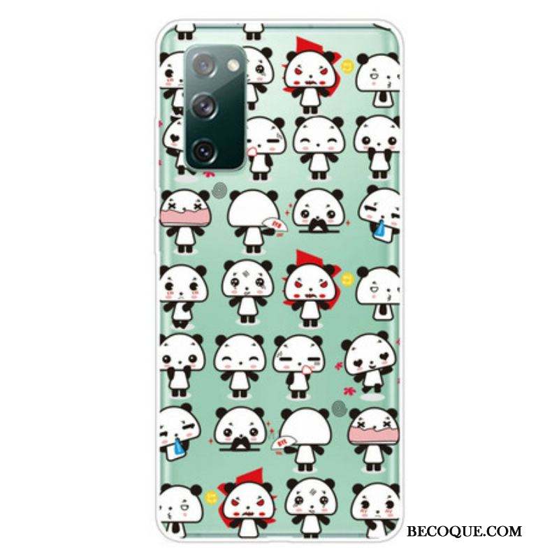 Coque Samsung Galaxy S20 FE Transparente Funny Pandas