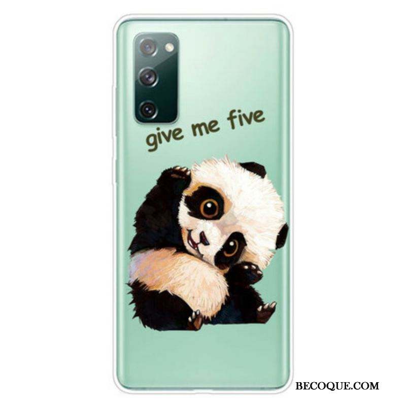 Coque Samsung Galaxy S20 FE Transparente Panda Give Me Five