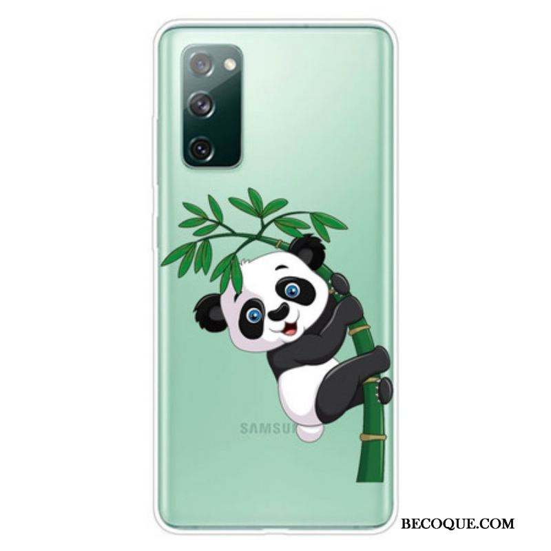 Coque Samsung Galaxy S20 FE Transparente Panda Sur Le Bambou