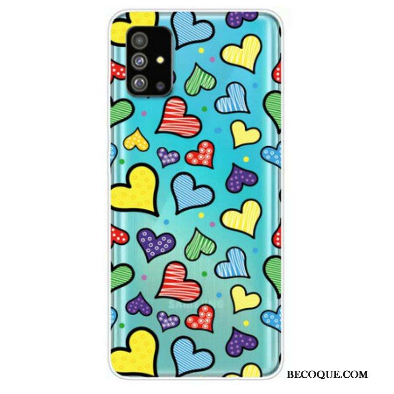 Coque Samsung Galaxy S20 Plus / S20 Plus 5G Coeurs Multicolores