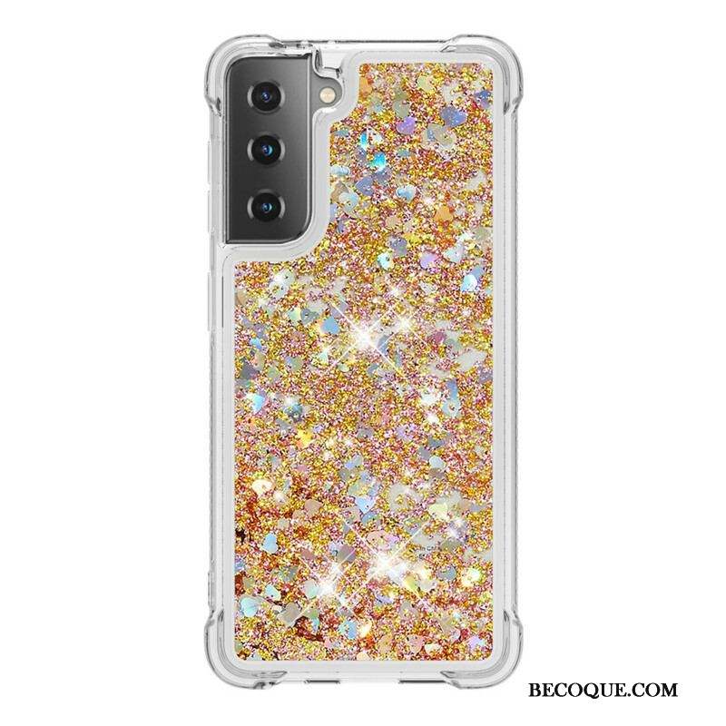 Coque Samsung Galaxy S21 5G Désires Paillettes