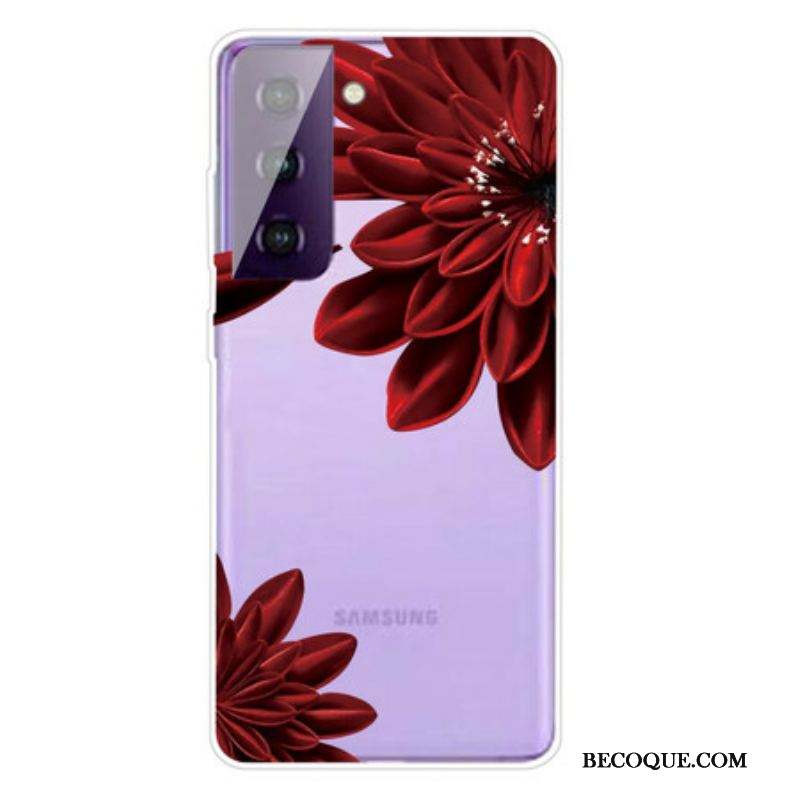 Coque Samsung Galaxy S21 5G Fleurs Sauvages