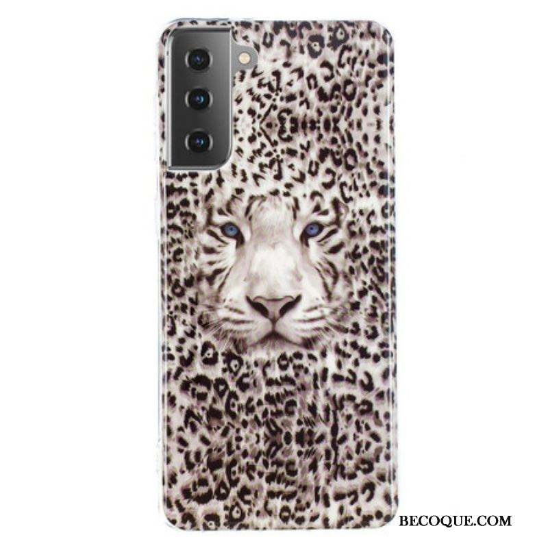 Coque Samsung Galaxy S21 5G Leopard Fluorescente