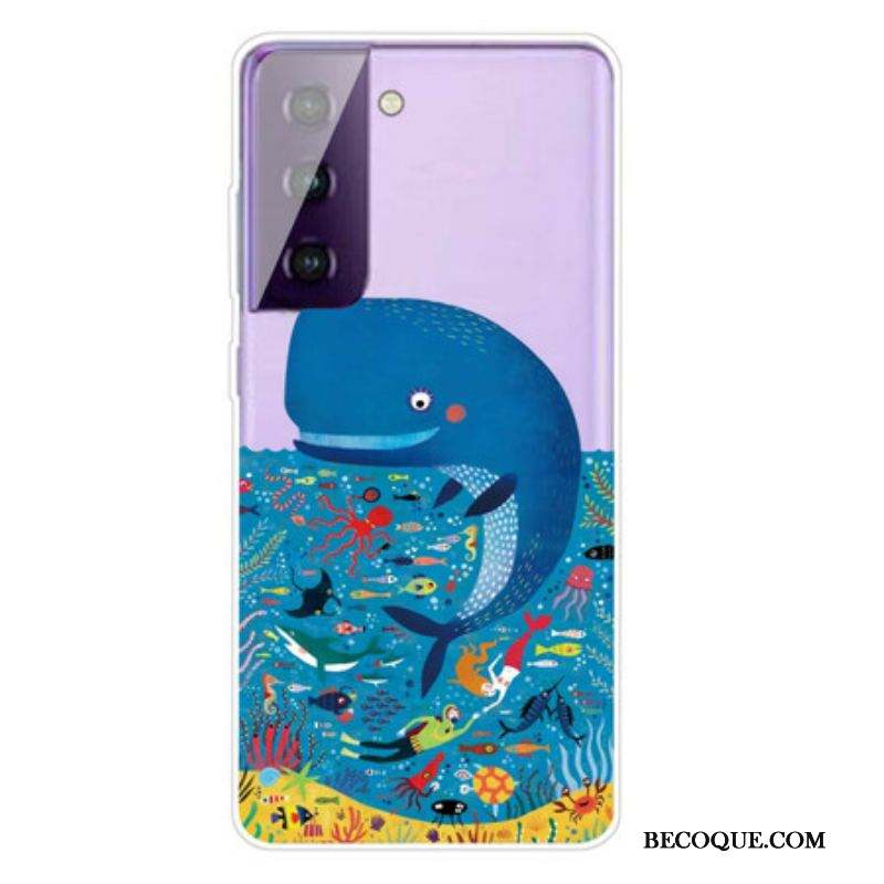 Coque Samsung Galaxy S21 5G Monde Marin