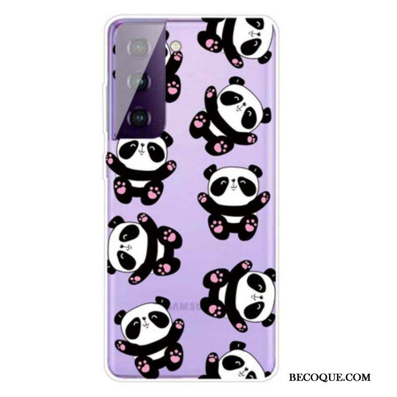 Coque Samsung Galaxy S21 5G Top Pandas Fun