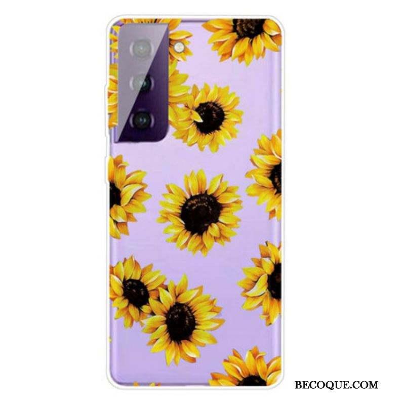 Coque Samsung Galaxy S21 5G Tournesols