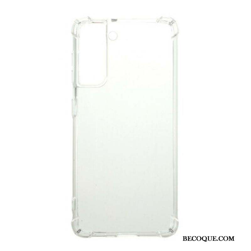 Coque Samsung Galaxy S21 5G Transparente Coins Renforcés