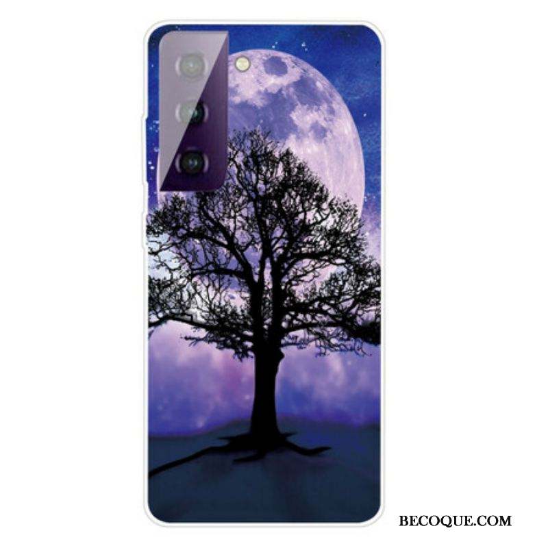 Coque Samsung Galaxy S21 FE Arbre et Lune