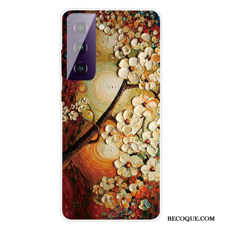 Coque Samsung Galaxy S21 FE Flexible Fleurs