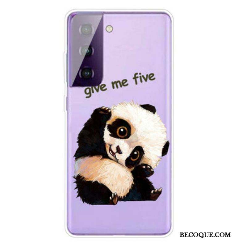 Coque Samsung Galaxy S21 FE Panda Give Me Five