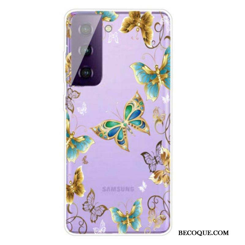 Coque Samsung Galaxy S21 FE Papillons Design