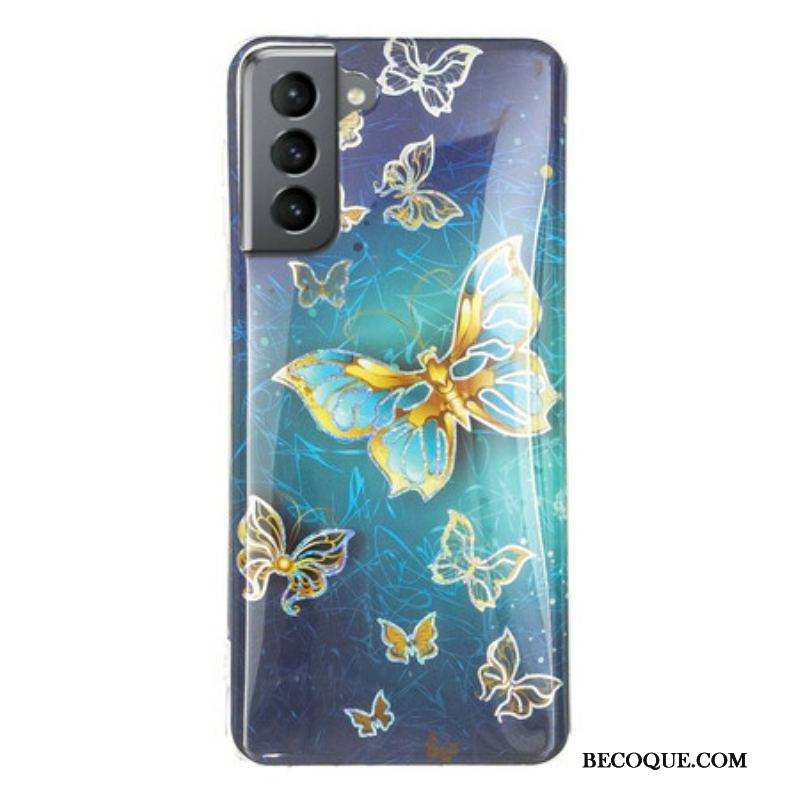 Coque Samsung Galaxy S21 FE Papillons Design